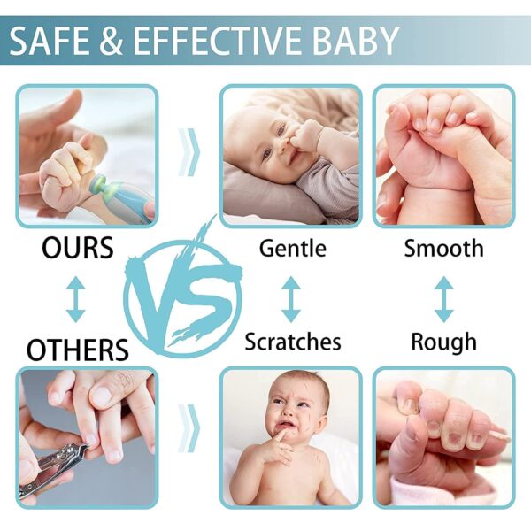 Baby Nail Trimmer New Born with Lights | Electric Baby Nail Cutter 0-6 Months - Image 8