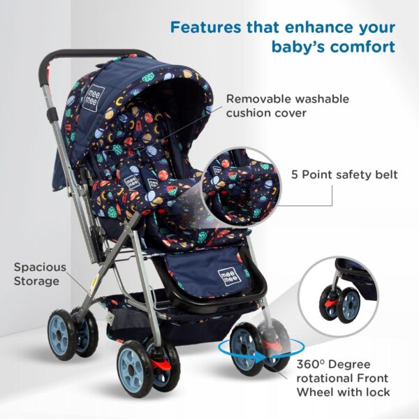 Mee Mee Little Explorer Baby Stroller/Pram for 0 to 3 Years - Image 8