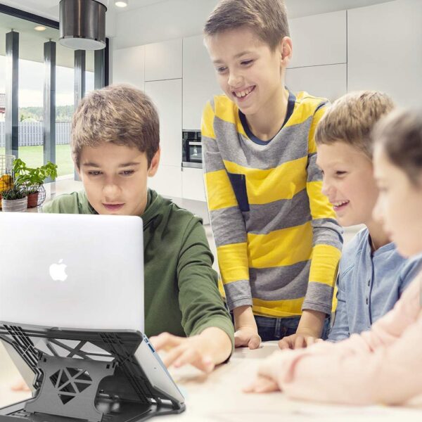 STRIFF Adjustable Laptop Tabletop Stand Patented Riser Ventilated Portable Foldable Compatible - Image 5