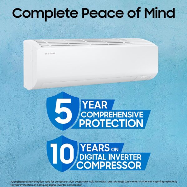 Samsung 1.5 Ton 3 Star AI Inverter Smart Split AC - WiFi, Energy Saving, Voice Control - Image 7